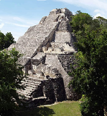 Piramide Becan Campeche