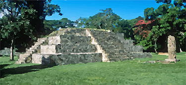 Piramide Copan Honduras